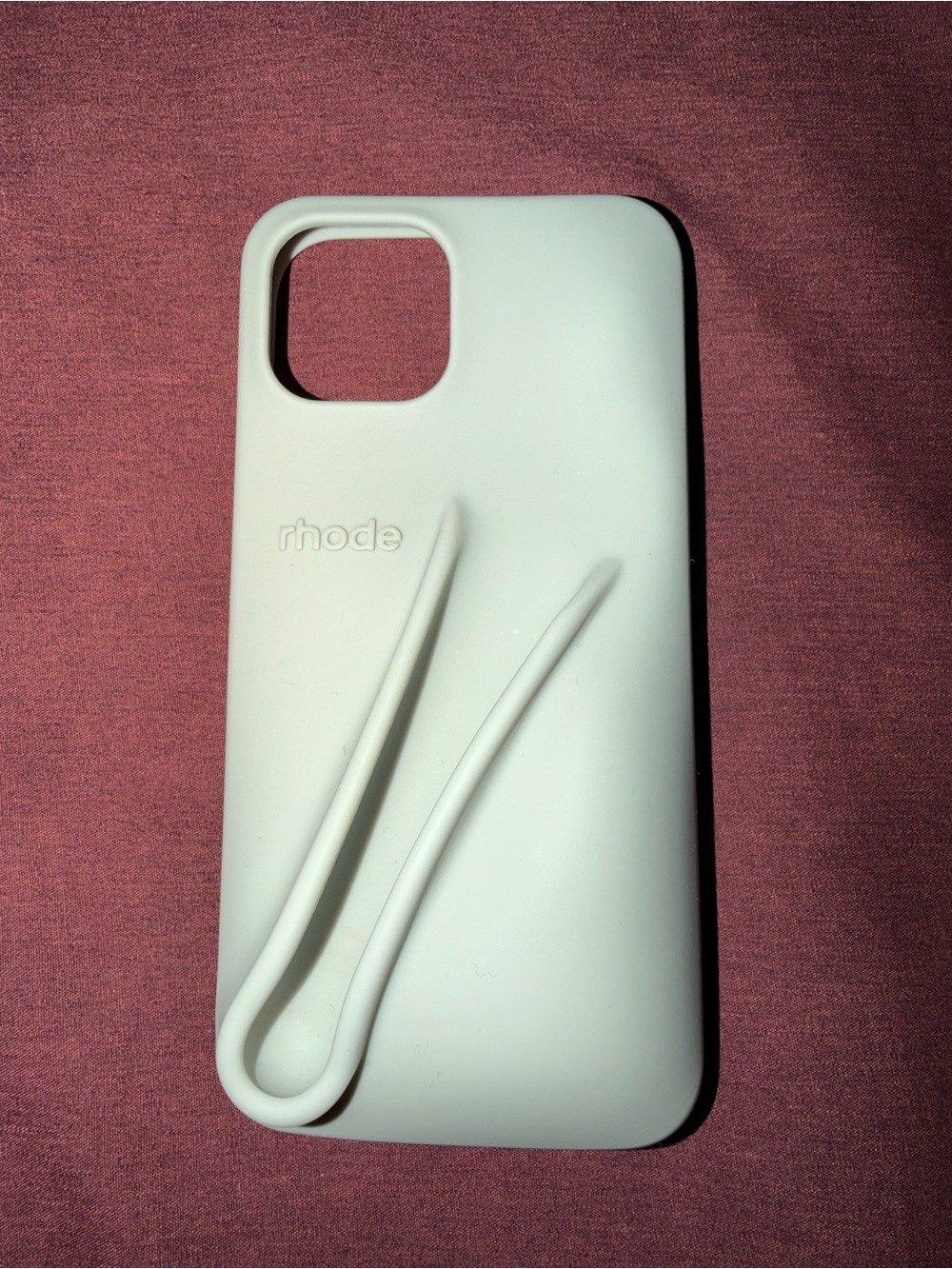 rhode grey silicone iPhone 13/14/15 case